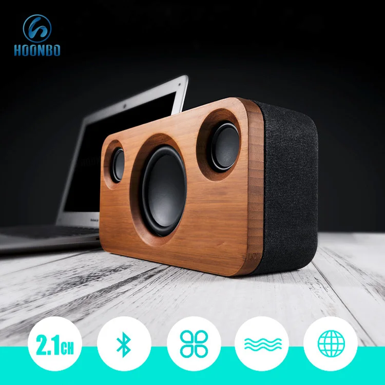 Retro Style Unique Design TWS Wooden Portable Bluetooth Speaker Bamboo