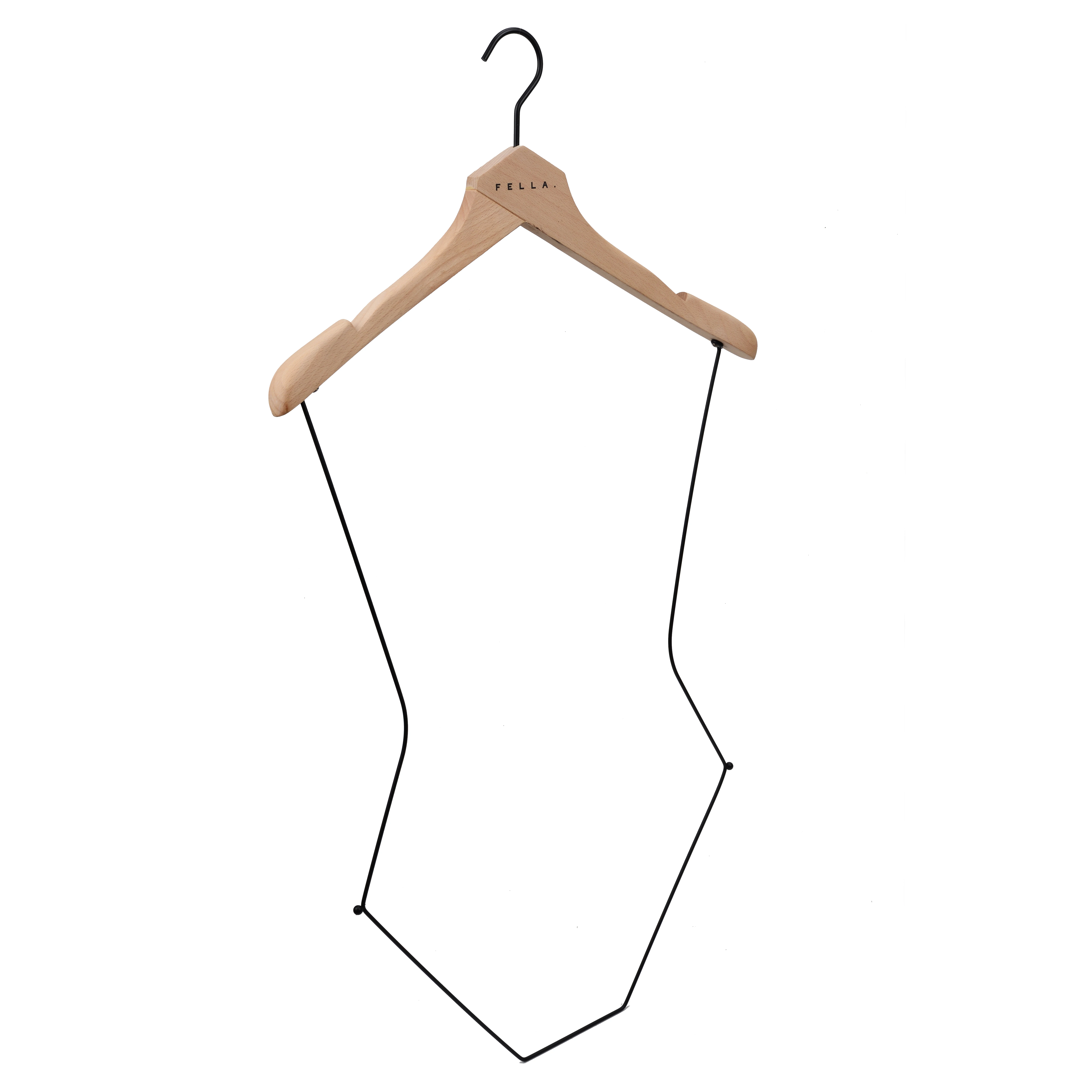 

Brand beech wooden bikini display swimwear lingerie hanger body metal, Natural