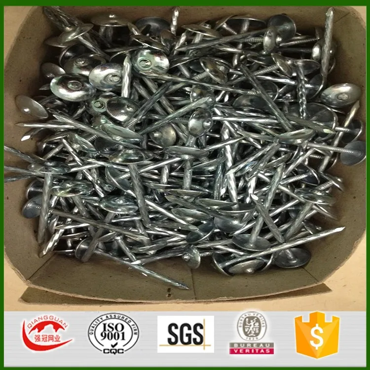 Umbrella Nails/ Twist Shank Roofing Nails/philippines 2.5" Roofing