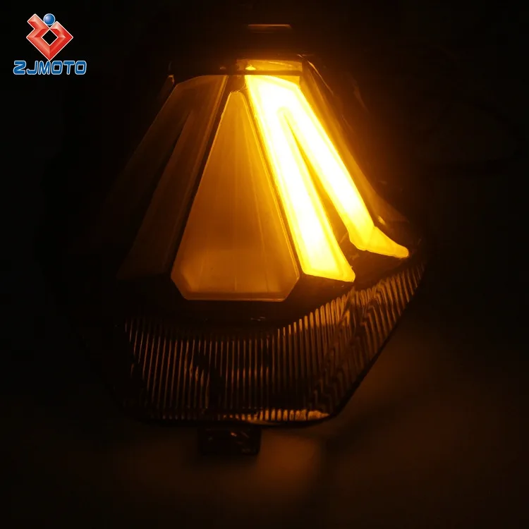 Zjmoto Led Tail Light Turn Signal Led Light Bulbs Taillight For Yamaha