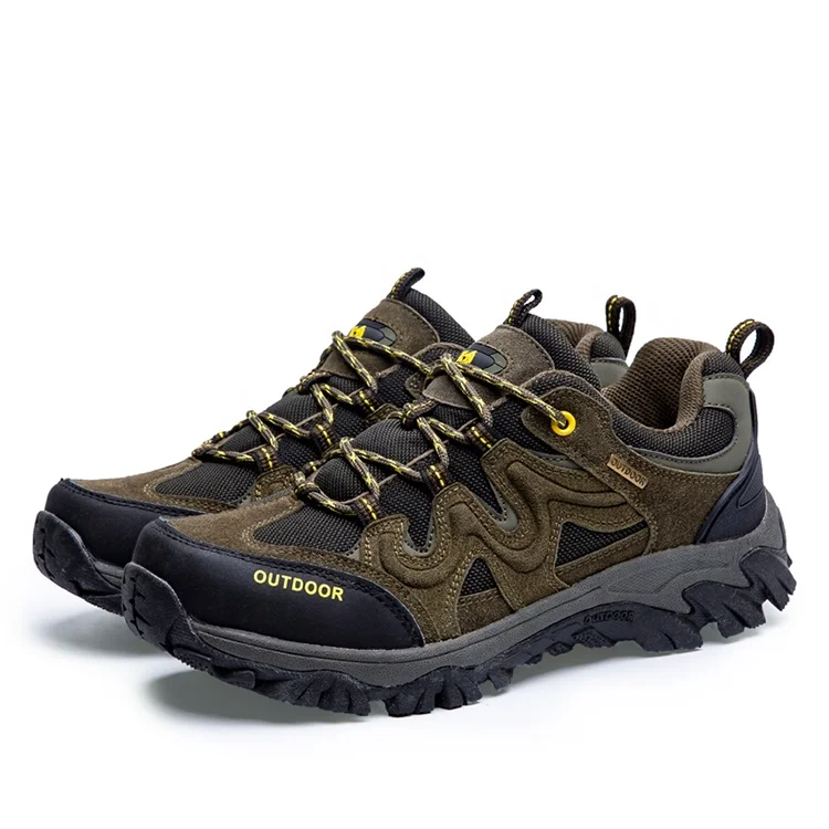 
Custom logo professional trekking sneakers comfortable outdoor men hiking shoes 