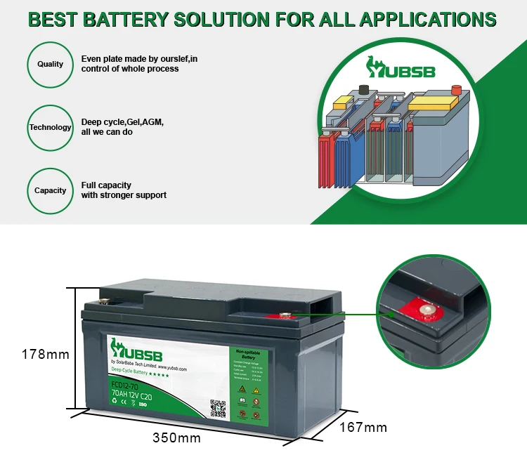 Wholesales Agm Lead Acid Battery Plate 12v 70ah Ups Battery For Off ...