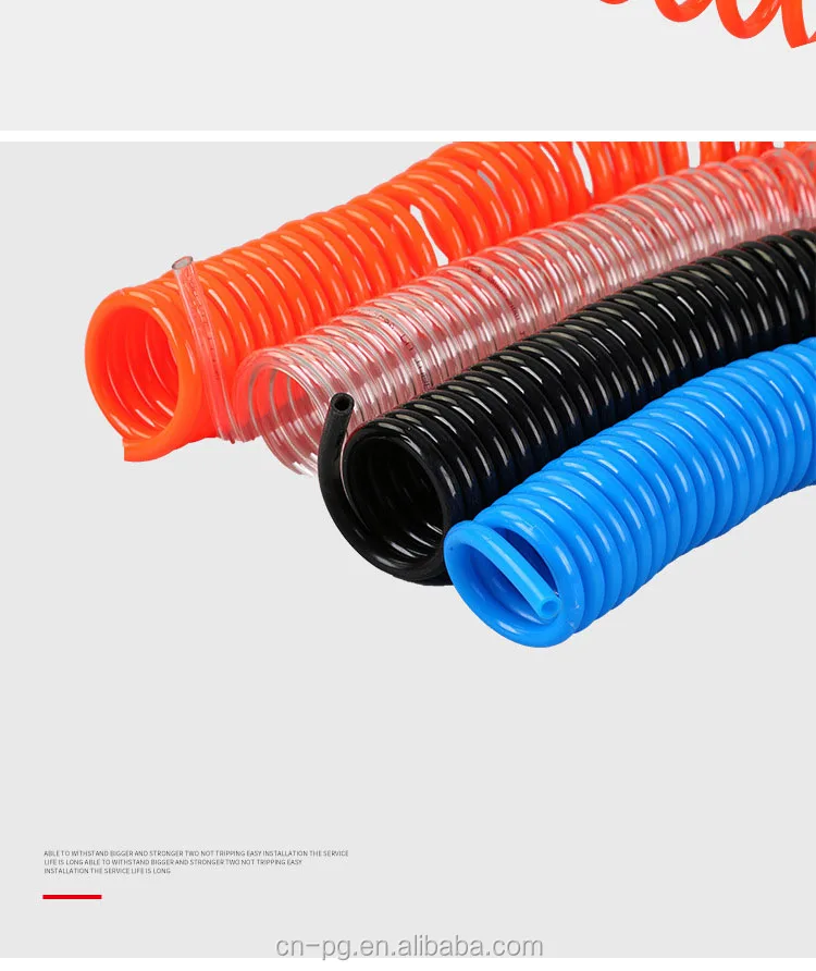10x6.5 12m Pneumatic Spring Pu Air Hose Pneumatic Tube Air Brake Hose