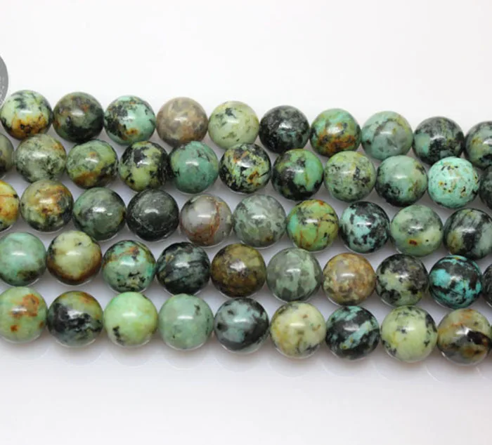 

Wholesale Natural African Turquoise Gemstone  Size Loose Beads For Jewelry making, As picture