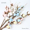 Eternal Preserved Single Stem Artificial Cotton Branch Spray