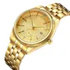 24k gold watch japan movt diamond wristwatch 5atm water resistant quartz mens western wrist watch