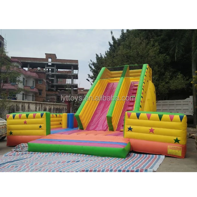 
Colorful jungle theme giant inflatable slide outdoor children inflatable bouncy slide for children 