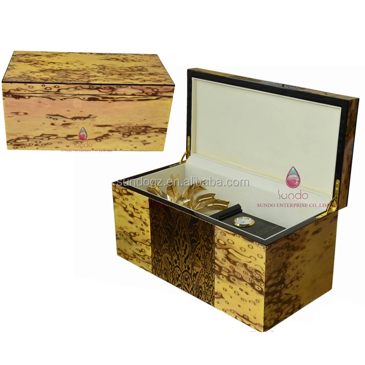 large wooden gift box