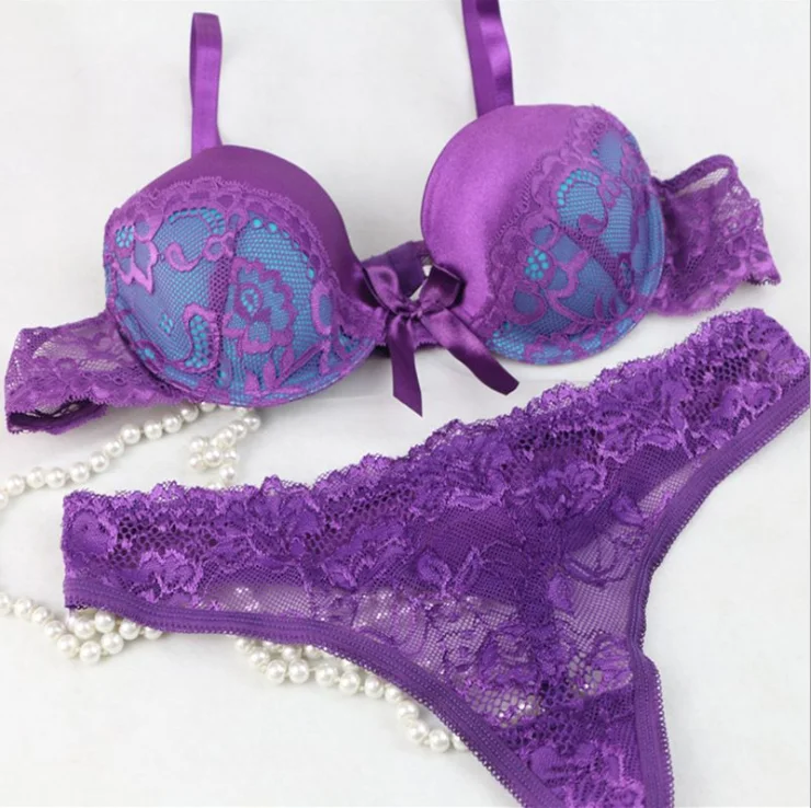 

ON SELL ! Women Brassiere Sexy Bra and Panties Transparent Lace Lingerie Bras Set