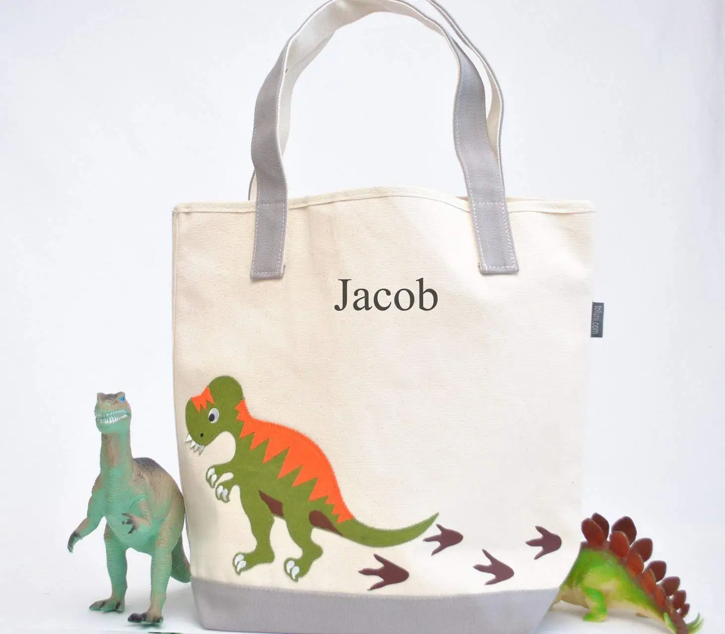 dinosaur tote bag