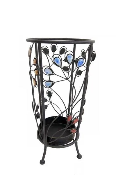 wrought iron umbrella stand