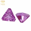 2# Chamfering Triangle Cut Synthetic Pink Ruby Lab Created Pink Corundum Niel Gems