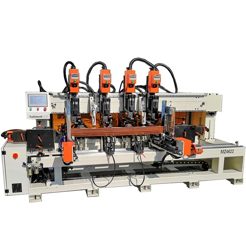 
wood bed panel baffle automatic CNC boring machine 