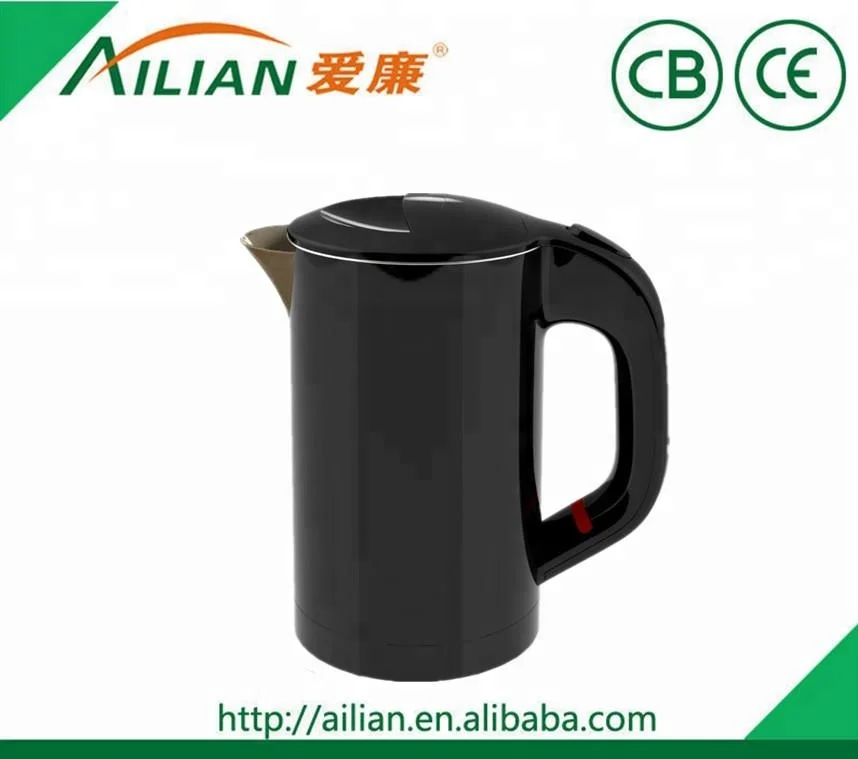 
Double Wall Seamless Pot Mini 0.6L Stainless Steel Cordless Small travel tea Kettle Electric 