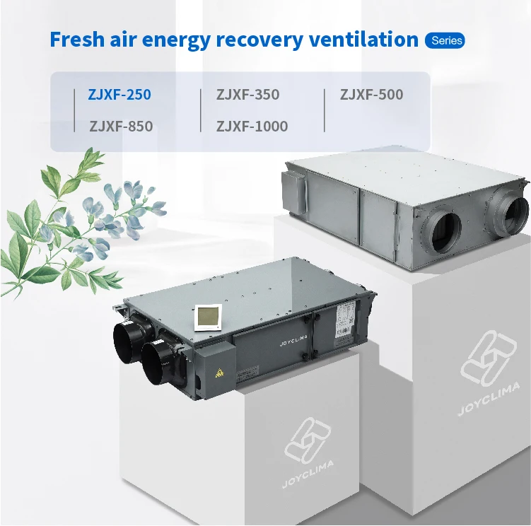 Low Noise Hrv&erv Double Flow Hvac Ventilation,Smart Control