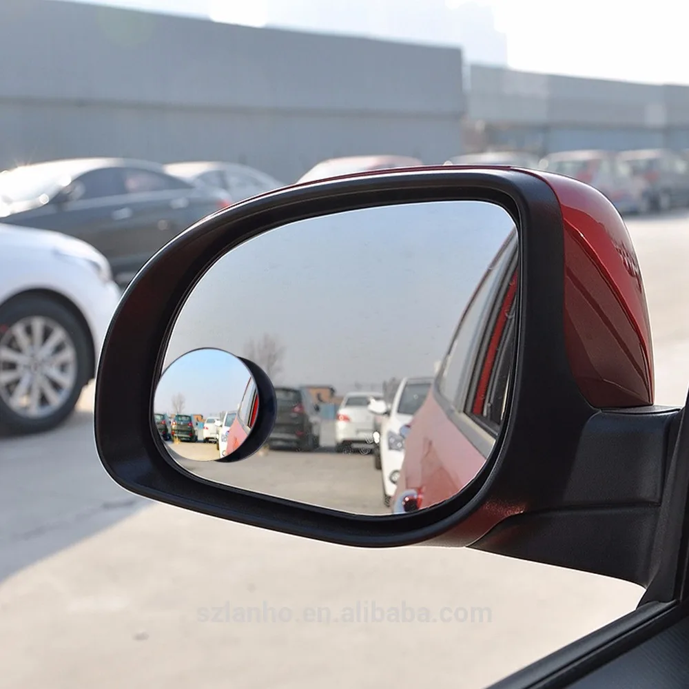 1 Pair Auto Car Rear View Mirror 360° Rotating Wide Angle Convex Blind Mirror