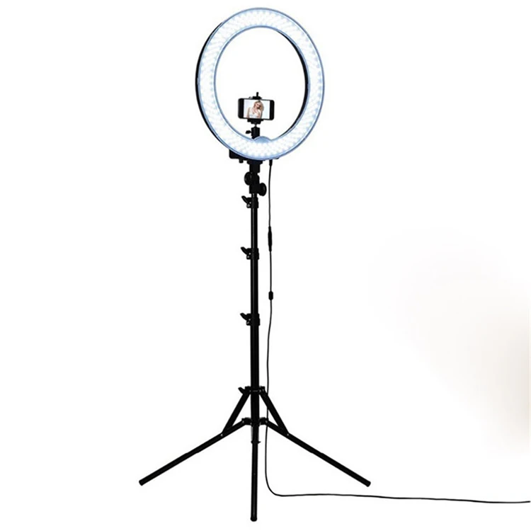 

Professing 18 round LED Ring Light 5500K Photography Dimmable Ring Lamp