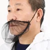 Food Industry Face Mask White Non Woven Hood Beard Net Disposable Beard Cover