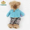 Pop Sales Small Handmade Plush Teddy Bear with Detachable Clothes
