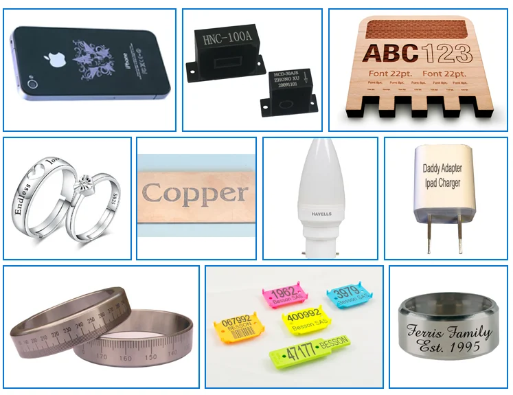High steady metal fiber laser marking machine / copper and aluminum metal marking machine 20w / marking laser machine