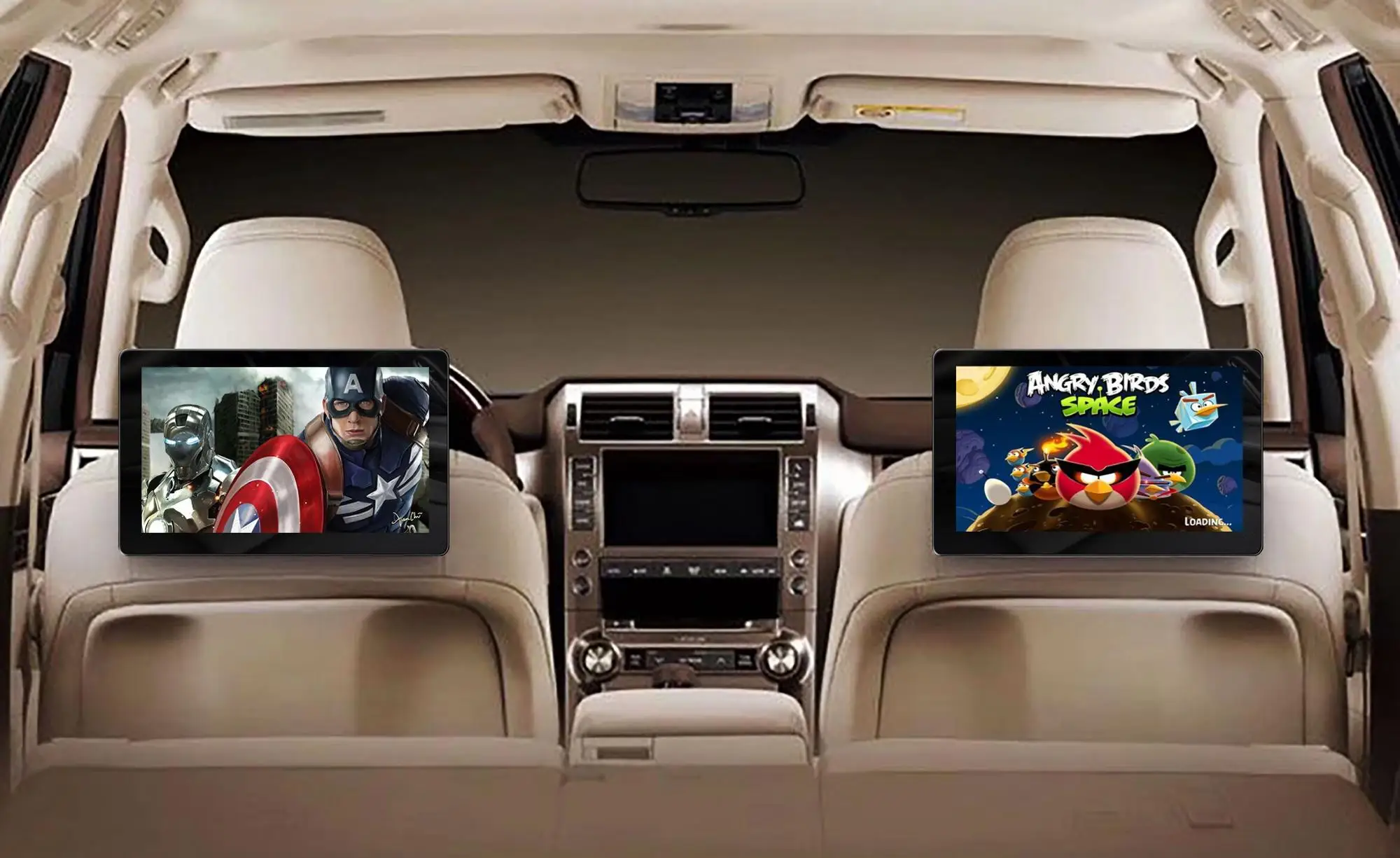 10.8 Inch Android 10.0 Rear Entertainment System Car Headrest Screen Tv