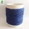 dark blue polyester and cottonr yarn in rolls