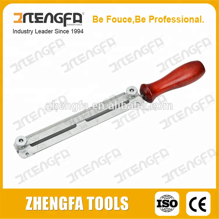 
chain saw file and file guide kit wooden handle 
