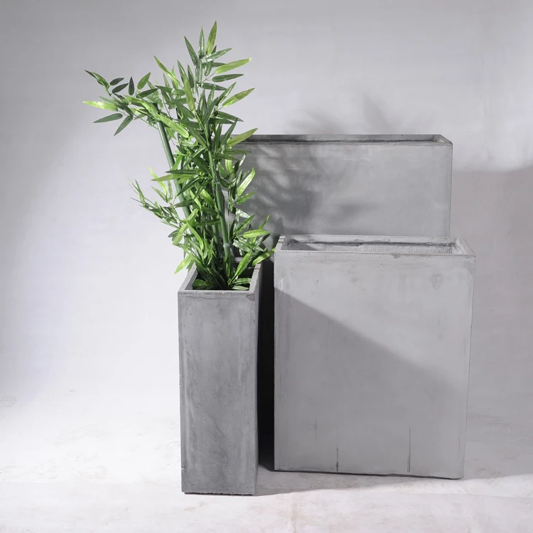 

FS04 Home &garden accessories coloured plant pots, Concrete grey