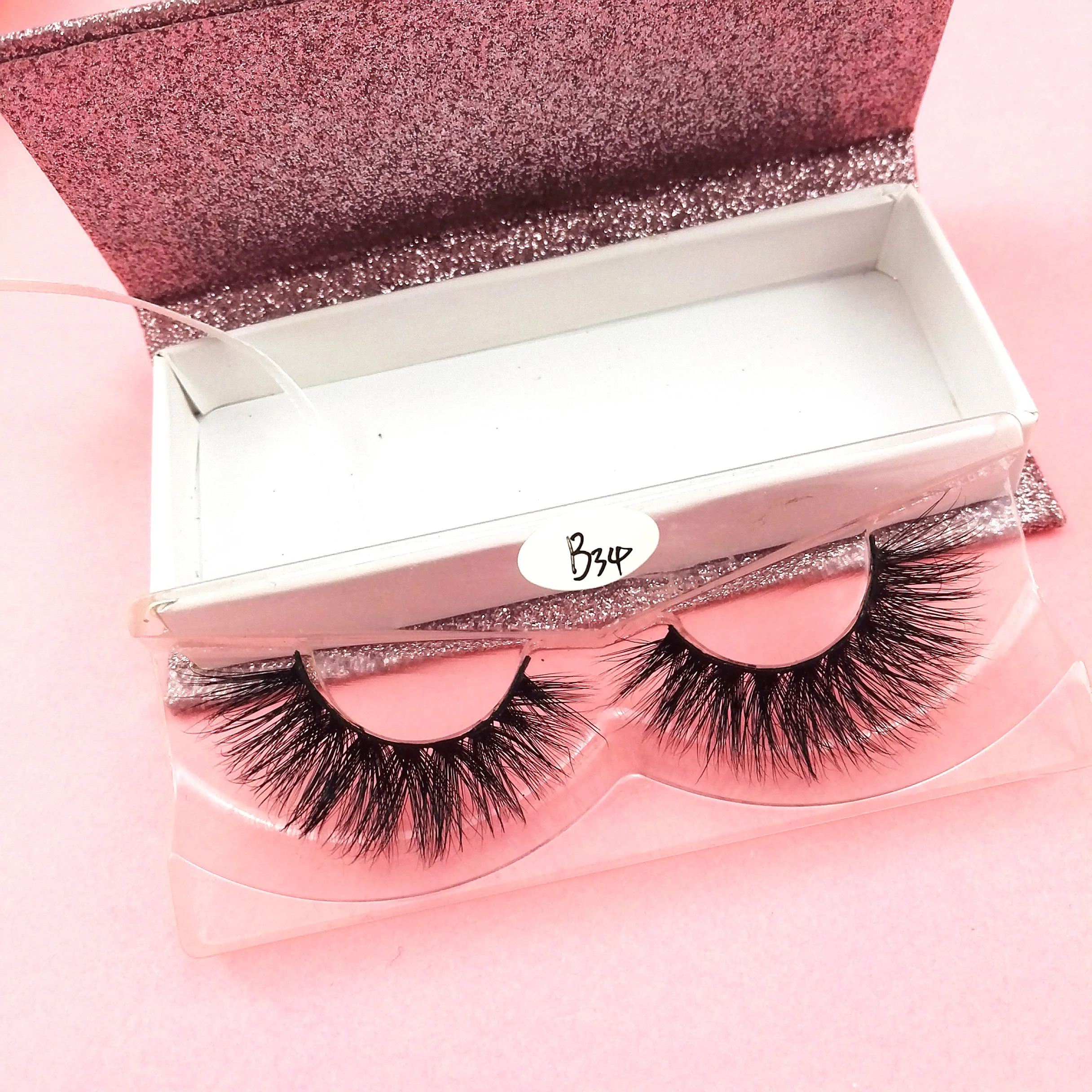 

2018 Hot Private label eyelashes mink lahes 3d mink eyelashes custom eyelash packaging, Natural black 3d mink fur eyelashes