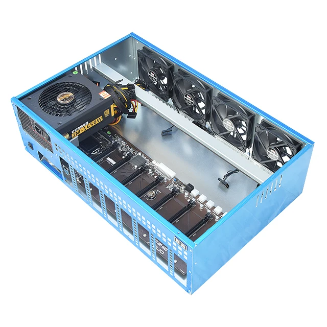 

Newest rates 200-260 mh/s 8gpu crypto mining rig gtx1070 1080ti rx580 graphic cards ethereum miner mining machine