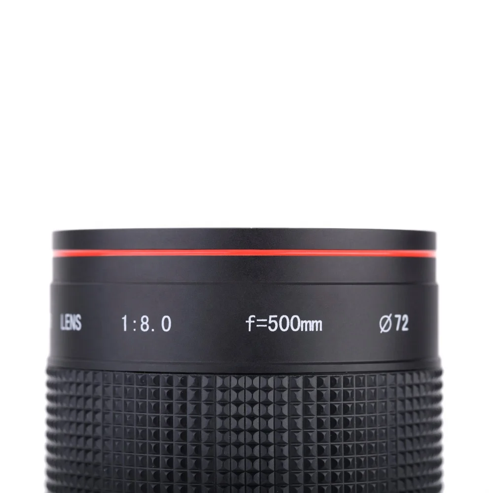 

The lens with 500mm f8.0 Mirror Camera Lens for digital camera, Black
