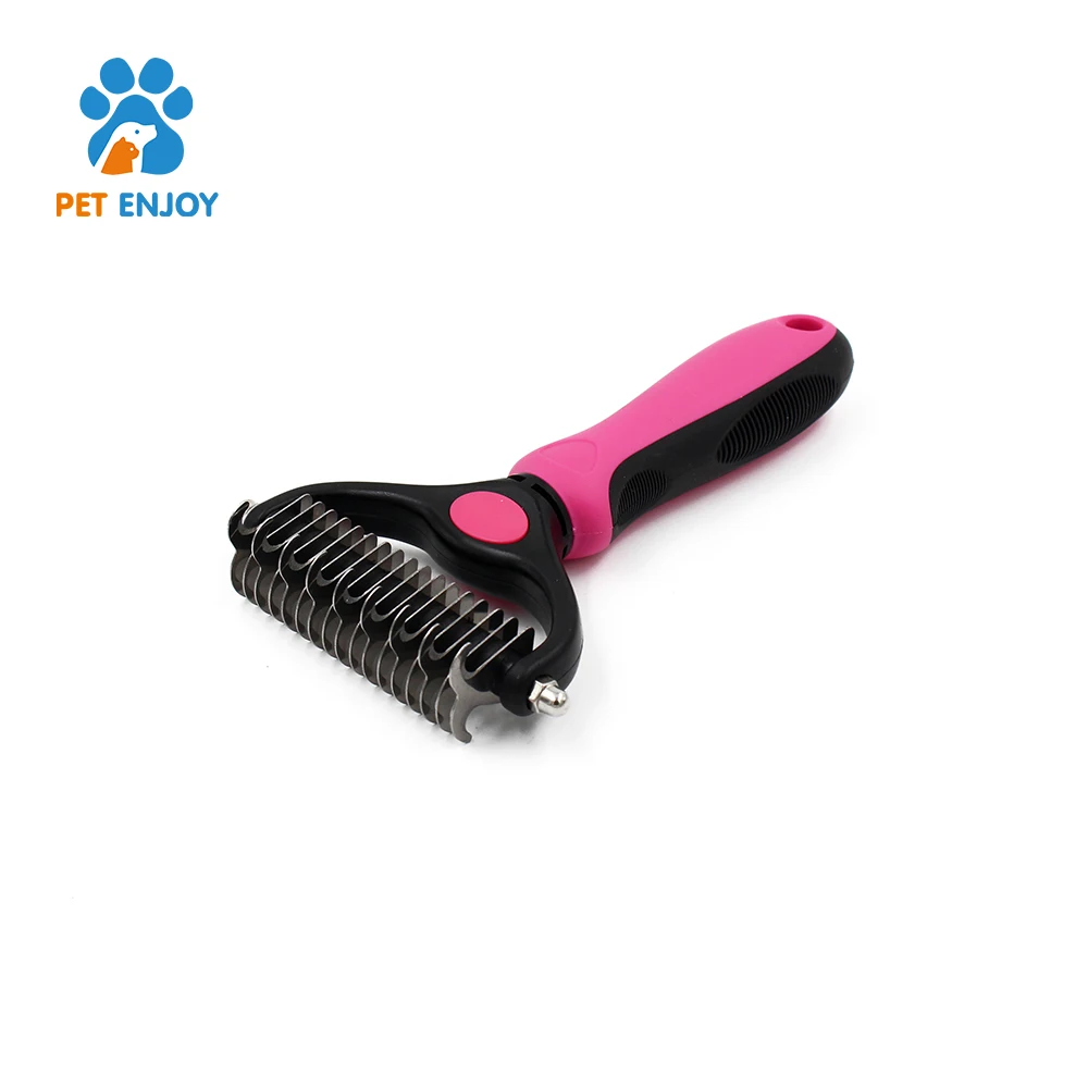 Amazon best selling black/blue pet grooming tool bonus five finger deshedding dog bath comb