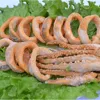 Frozen squid ring with flour