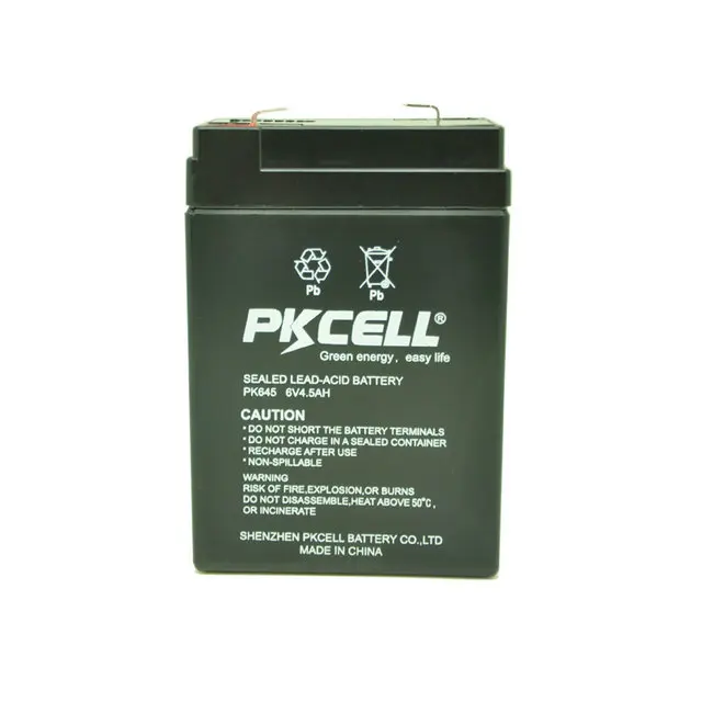 

Sealed 6V 4.5Ah rechargeable Lead Acid Battery