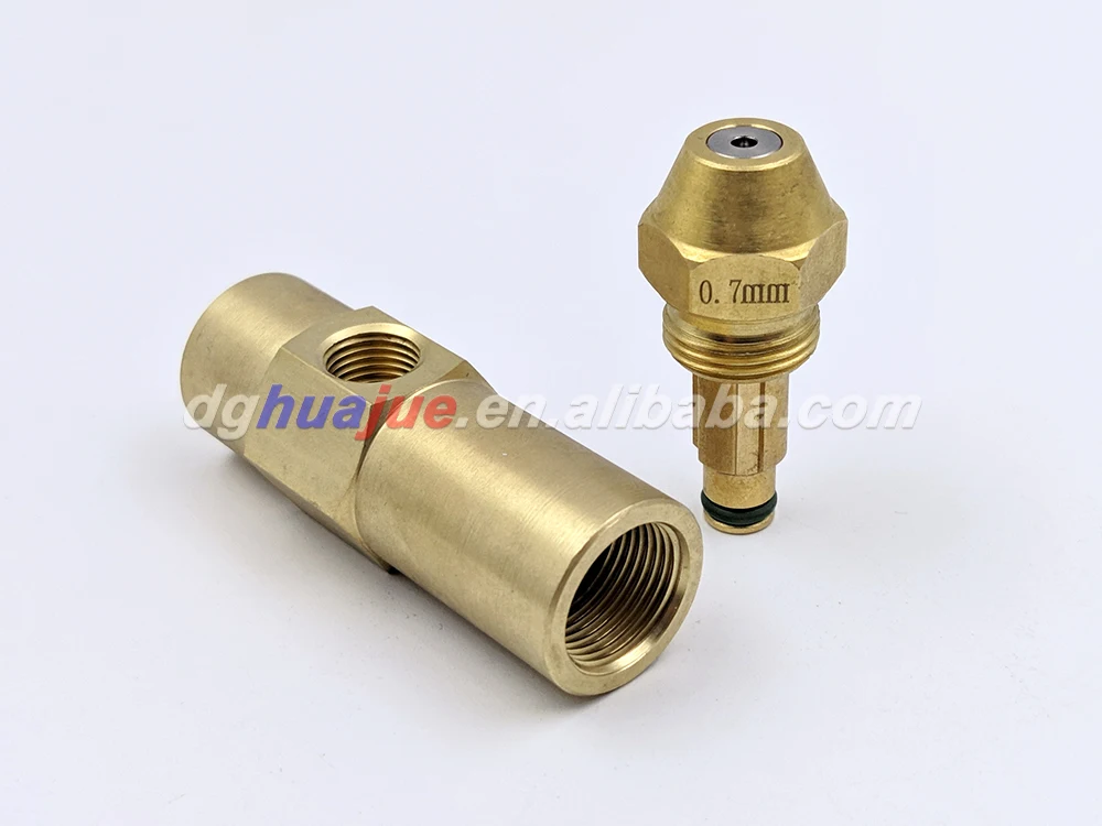热卖油燃烧器喷嘴,带2个连接器底座的delavan喷雾波口瓶