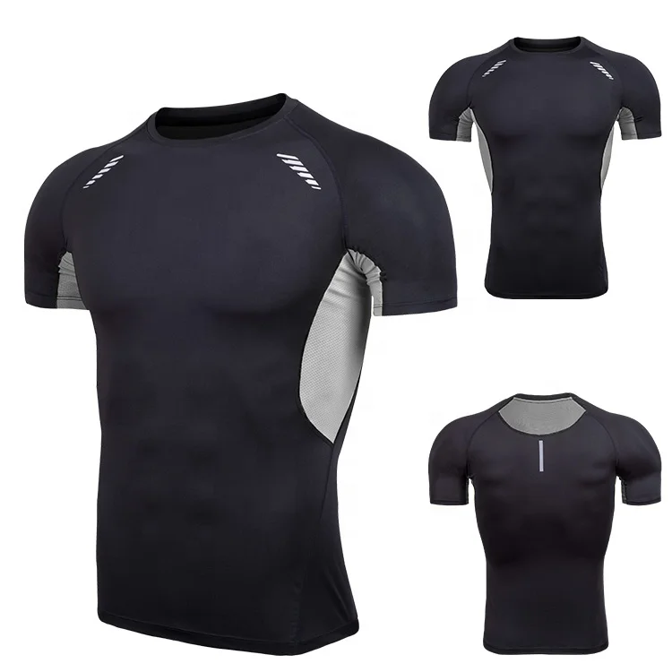 Polyester Spandex Breathable Mens Fitness wear fitness clothing Sport clothes for Fitness