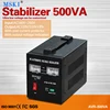 metal shell two meter display Relay type automatic voltage stabilizer/regulator 220v/110v 500va capacity for home