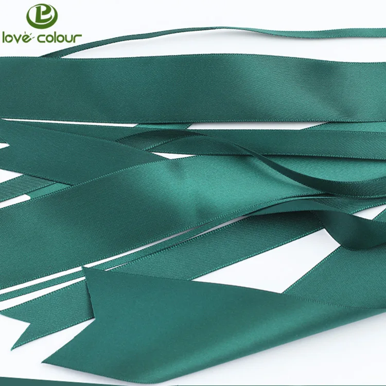 Christmas Dark Green Satin Ribbon