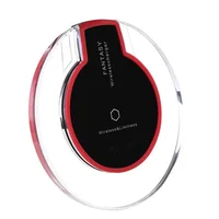 

K9 Crystal round Wireless charging Pad 5w portable For Samsung S8 S9 iPhone Xs Max XR X 8 Plus qi wireless charge