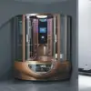 Tempered glass steam shower cabinet Sanitary wares Massage showers with TV