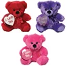 6" VALENTINE BEAR WITH BUTTON ASST/ VALENTINE DAY BEAR/VALENTINE BEAR PLUSH