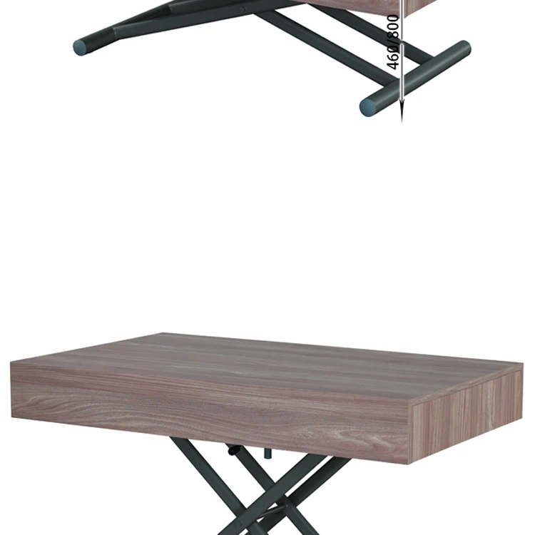 3 In 1 Multiuse Dining Table Convertible Wood Furniture Coffee Table