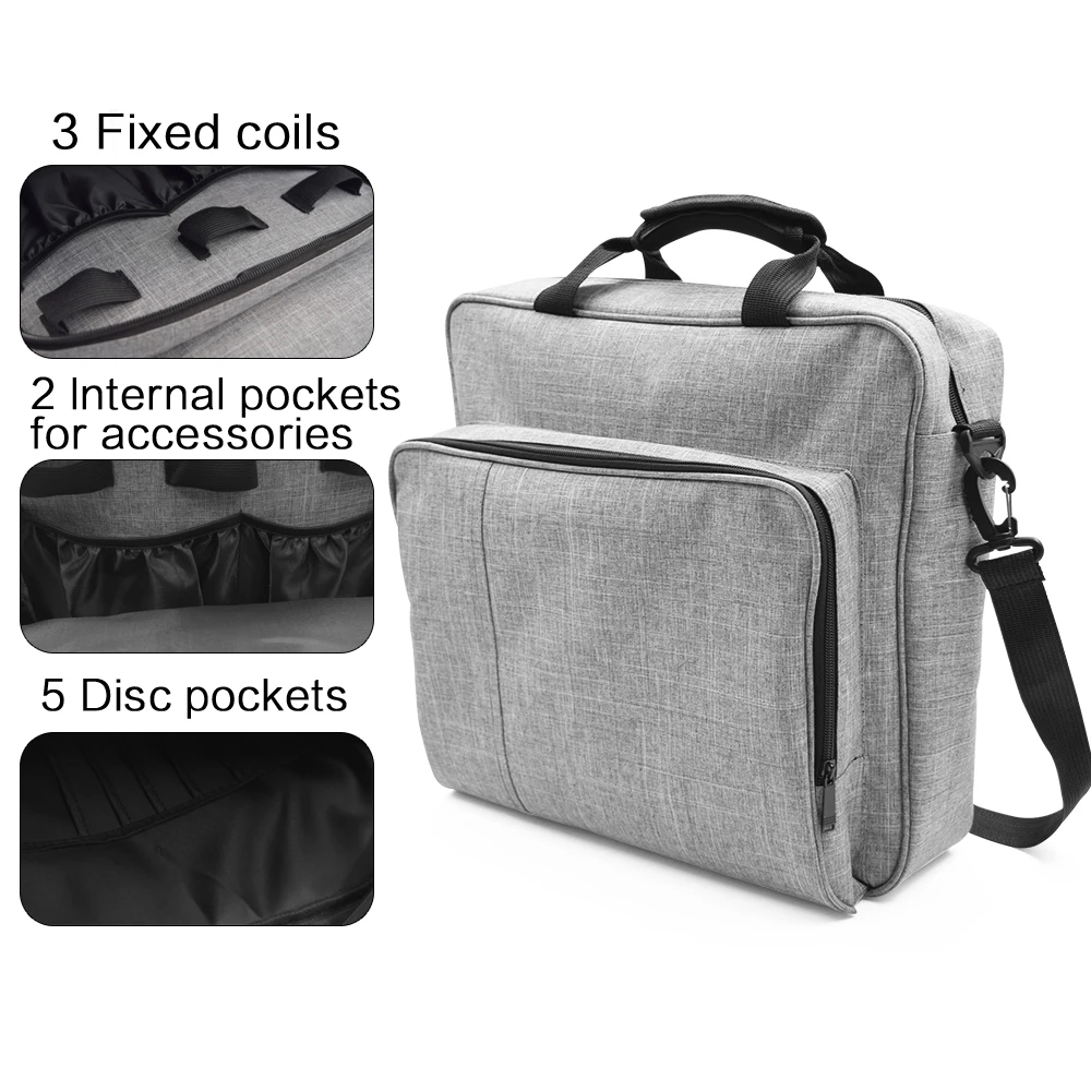 Carrying Case Portable Nylon Travel Shoulder Bag For Playstation 4 Game ...