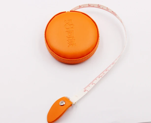 Clothing Tailoring Sewing Quilting Fabric Tape Measure Pink Leather 1.5m//60 Measuring Tape Retractable with Soft Leatherette Case Metric Imperial Tape Measure for Measuring The Body