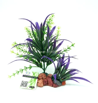 Mayitr Beautiful Green Yellow Purple Plastic Plant Decoration