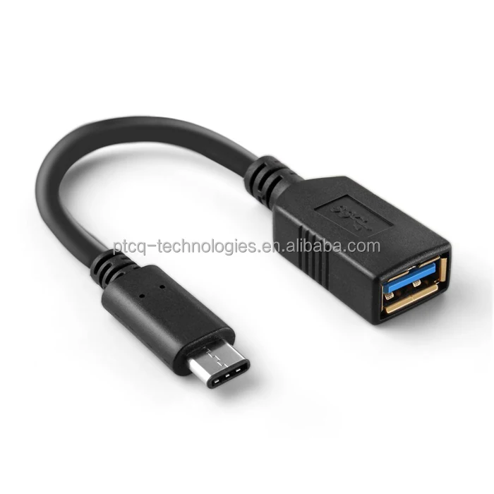 

20cm black usb 3.0 to type c otg extension cable, White or black