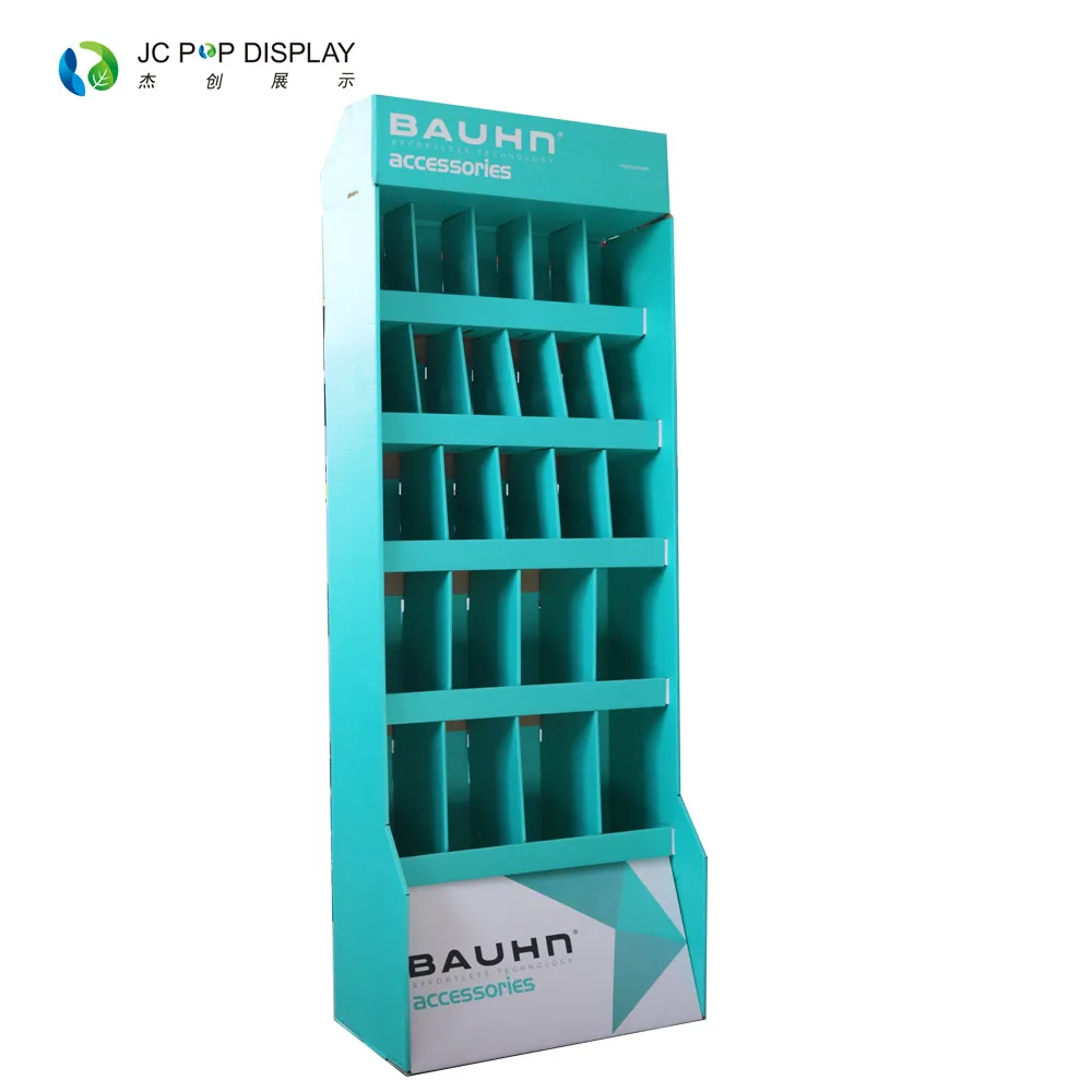 Custom Made Cardboard Book Exhibitor/paper Books Floor Display Stand