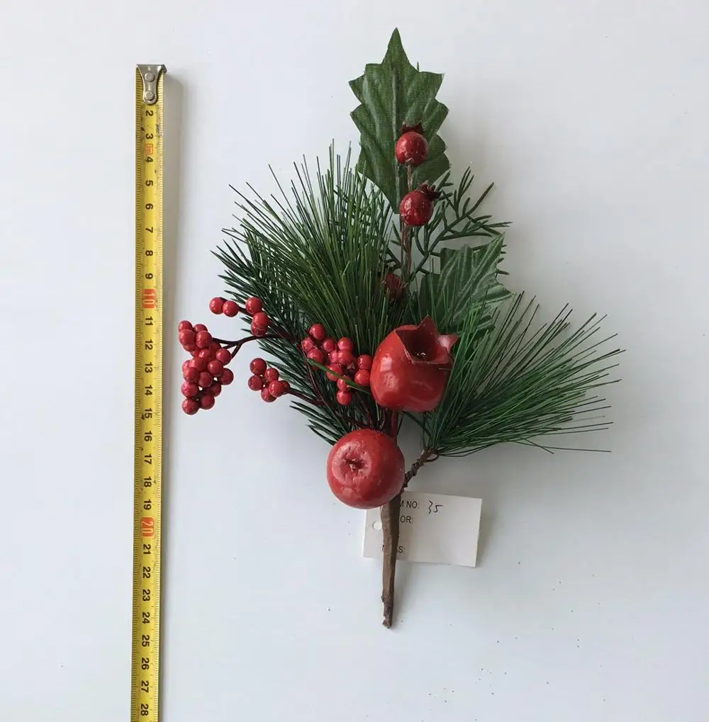 
Christmas decoration sales wholesale artificial foam flowers dried fruit 