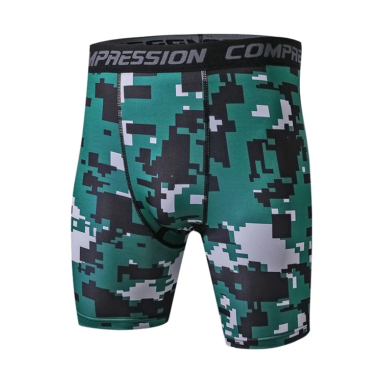 

Men's Sublimation Printing Compression Shorts Camouflage Gym Fitness Shorts