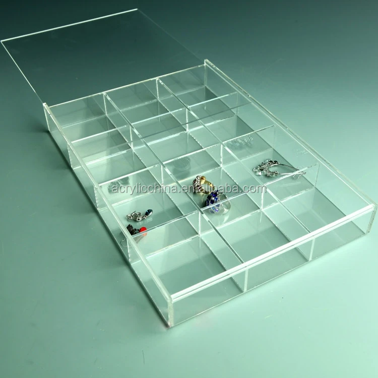 Clear Acrylic Display Tray Jewellery Organizer Reliable Showcase